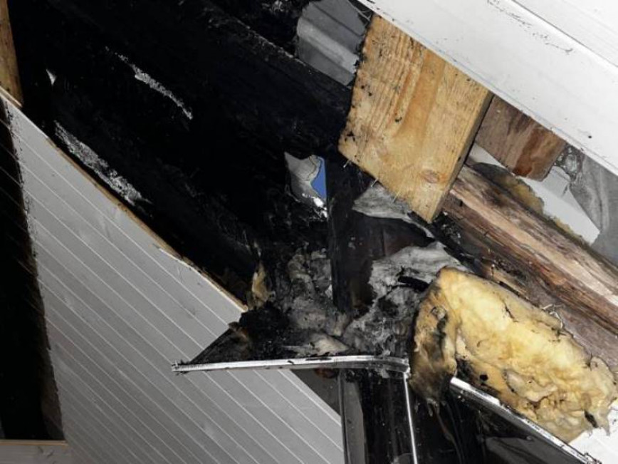 В Браславском районе горела баня